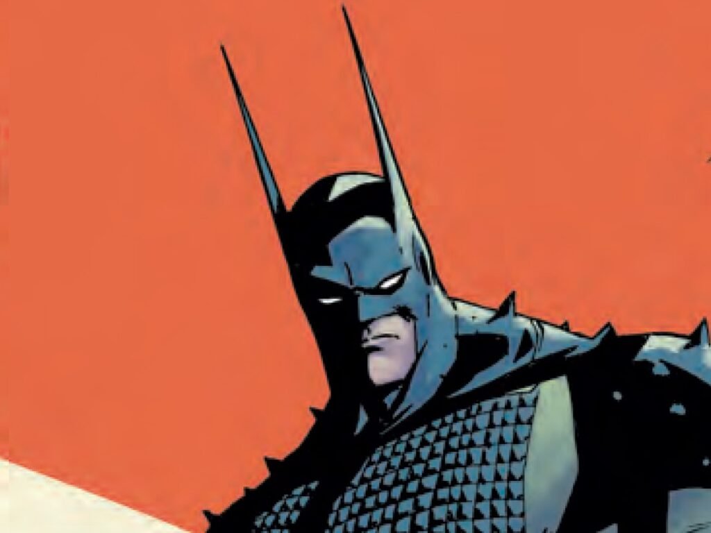 Capa da HQ Batman of Two Worlds, com o Batman tradicional e o Absolute Batman