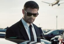 Chris Hemsworth em cena do filme Crime 101