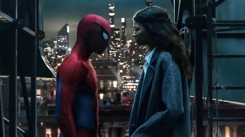 Tom Holland e Zendaya em cena do filme Spider-Man: Brand New Day