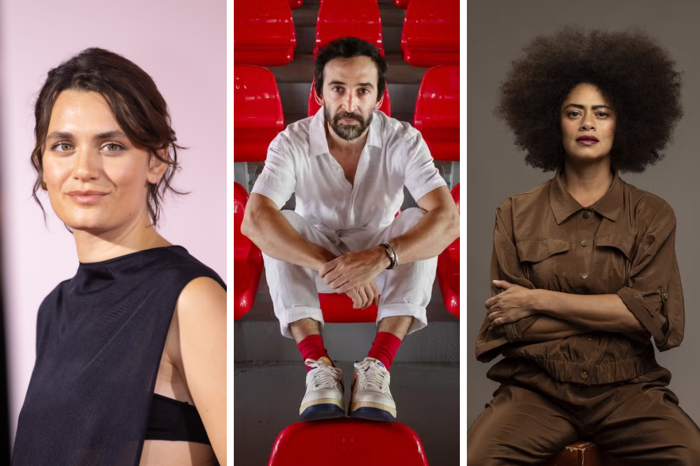 Ella Rumpf, Júlio Andrade e Ana Flávia Cavalcanti
