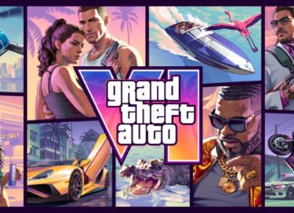 Rockstar confirma centenas de interiores exploráveis em “Grand Theft Auto VI”, contra cerca de 80 em “GTA V” Arte de divulgação de Grand Theft Auto VI