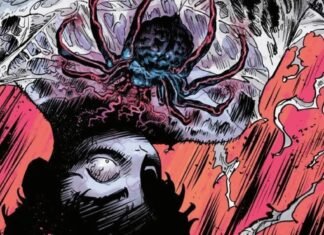 Arte do quadrinho Midnight Spider-Man, da Marvel Comics
