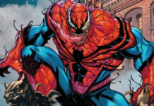 Arte da Marvel Comics mostrando Boomerang unido ao simbionte Passenger