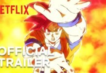 Imagem do trailer do anime Dragon Ball Super: Beerus