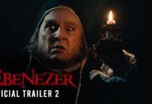 Johnny Depp caracterizado como Ebenezer Scrooge