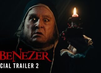 Johnny Depp caracterizado como Ebenezer Scrooge