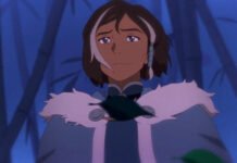 Korra em cena da série animada Avatar: Os Sete Refúgios