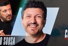 O comunicador Lito Sousa em arte do canal Aviões e Músicas
