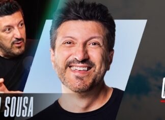O comunicador Lito Sousa em arte do canal Aviões e Músicas