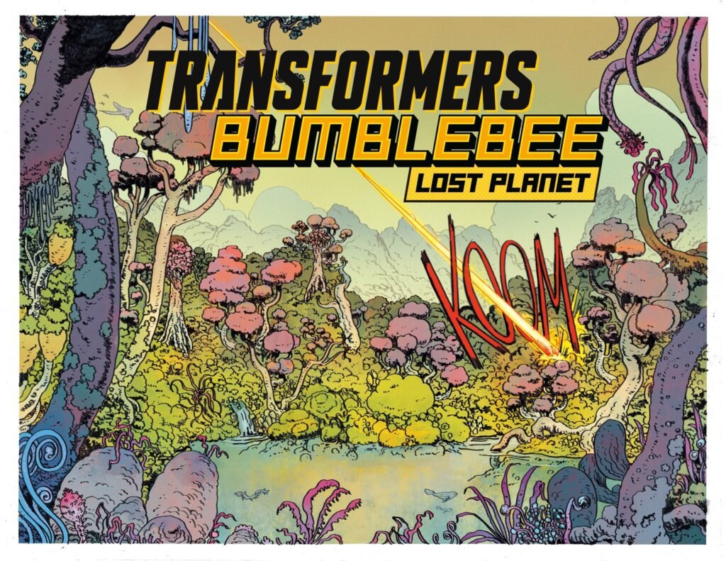 Página da HQ Transformers: Bumblebee Lost Planet