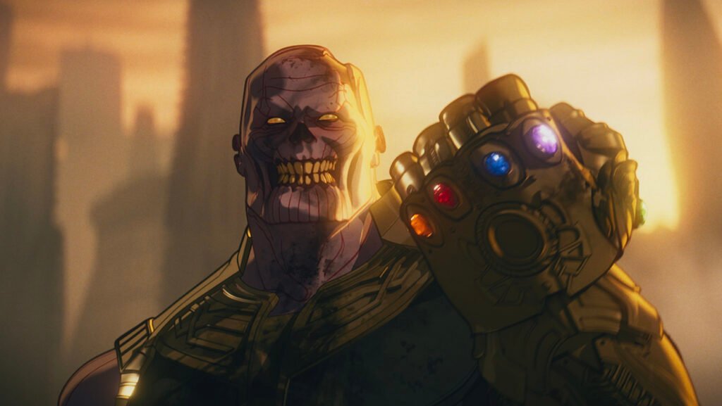 Thanos em versão zumbi na animação Marvel Zombies